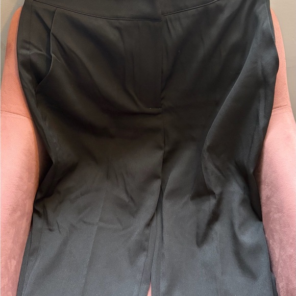 Women's Black Tailored Straight-Leg Trousers - Picture 2 of 3